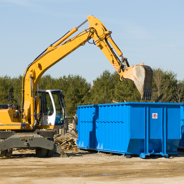 can i rent a residential dumpster for a construction project in Rising Fawn GA